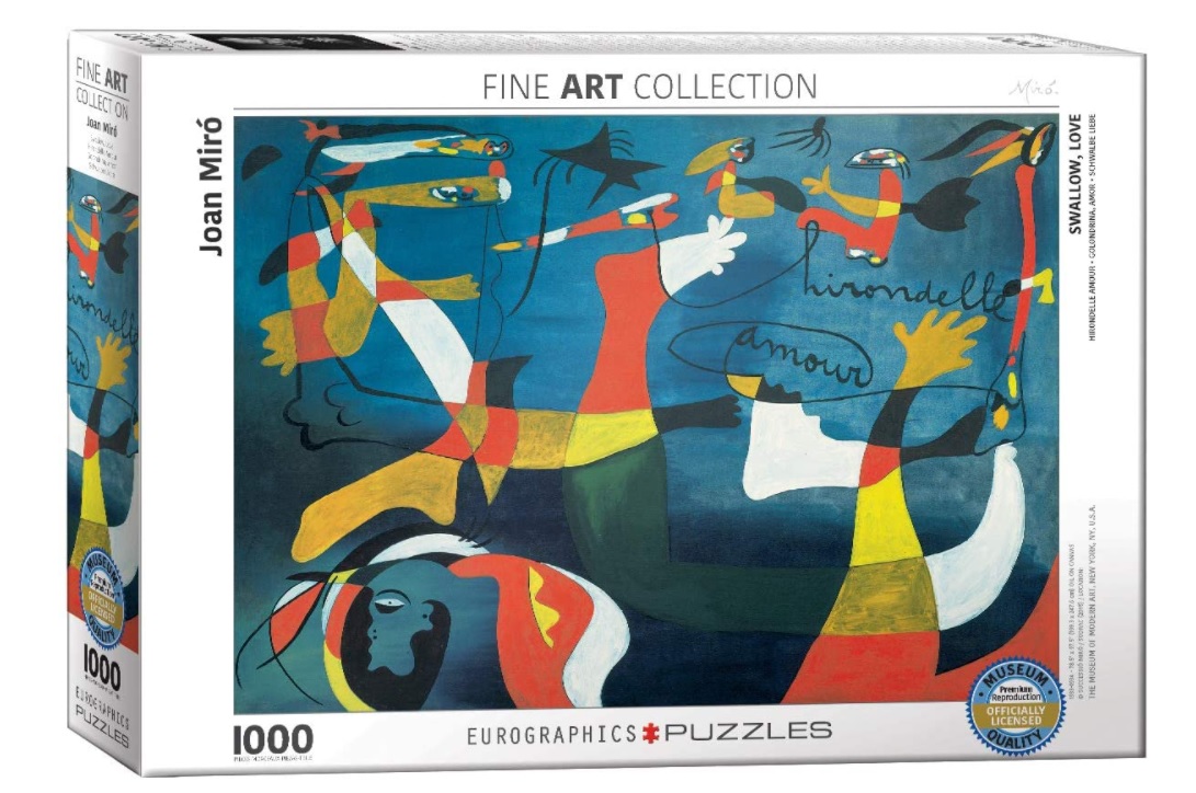 Puzzle SWALLOW LOVE BY JOAN MIRO 1000kom 