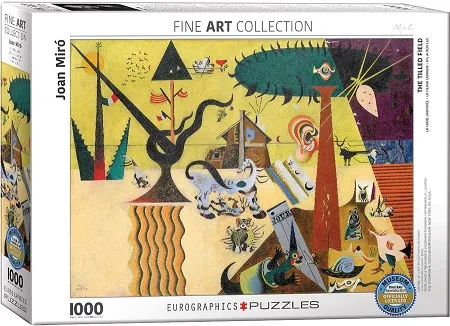 Puzzle THE TILLED FIELD BY JOAN MIRO 1000kom 