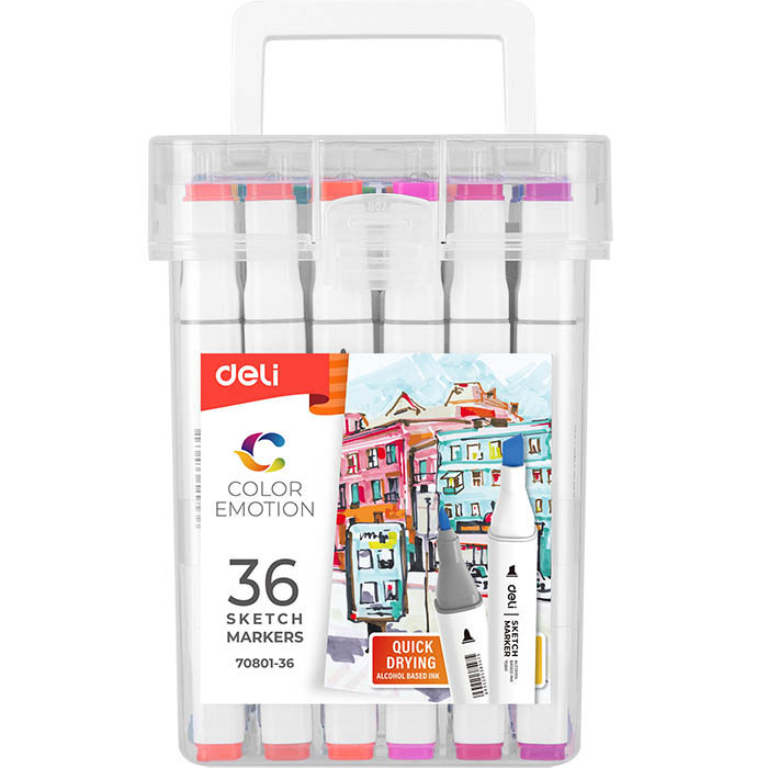 MARKERI ZA SKICIRANJE, set u kutiji 1/36 