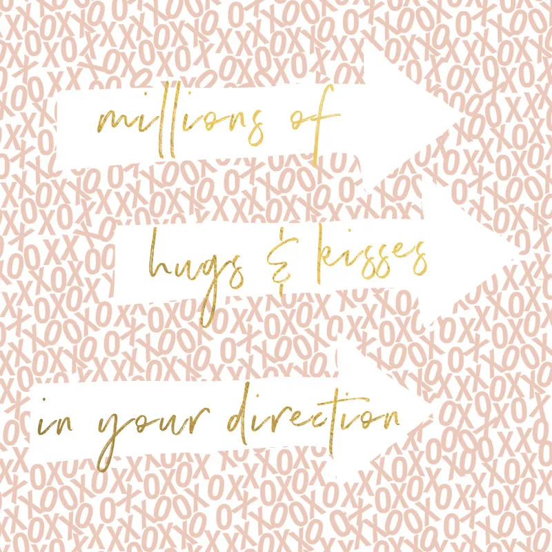 Čestitka MILLIONS HUGS AND KISSES 