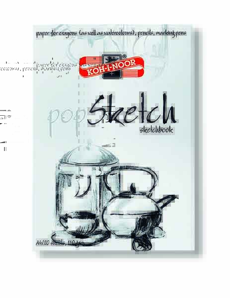 Blok za skiciranje POP SKETCH KOH - I - NOOR A4, 20 listova 