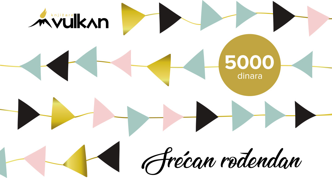 GIFT KARTICA / VAUČER Srećan rođendan Bela 5000 