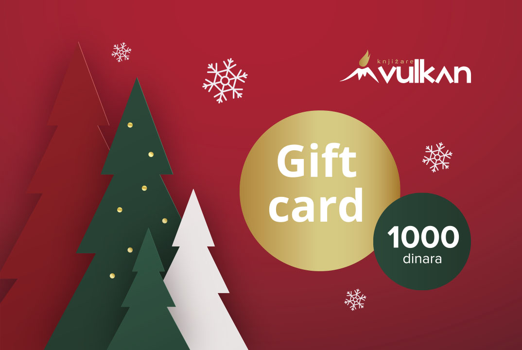 GIFT KARTICA / VAUČER Nova Godina crvena 1000 
