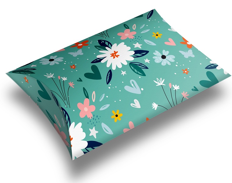 Poklon kutija velika ZELENI CVETOVI 