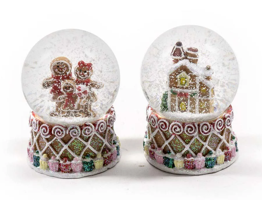 Novogodišnja snežna kugla GINGERBREAD 6 cm 