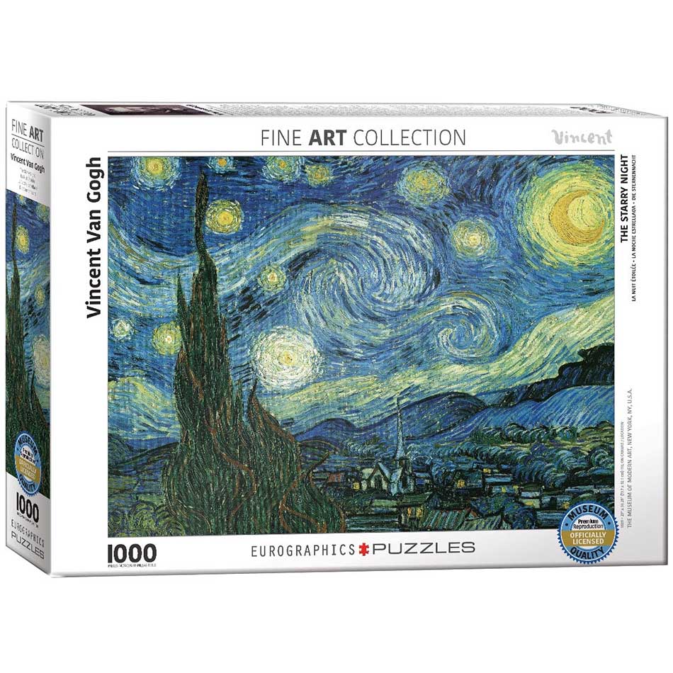 Puzzle 1000 STARRY NIGHT BY VAN GOGH Knjižare Vulkan