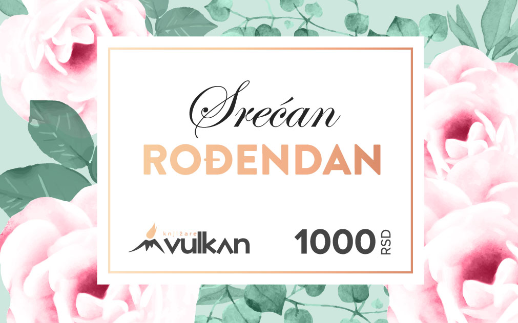 GIFT KARTICA / VAUČER Srećan rođendan Ruže 1000 
