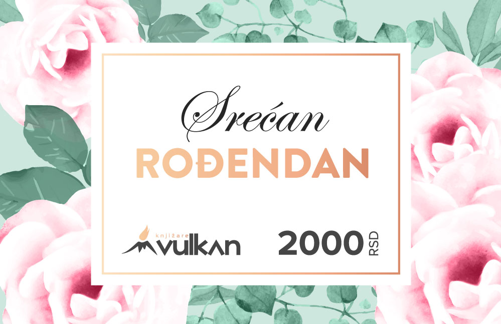 GIFT KARTICA / VAUČER Srećan rođendan Ruže 2000 