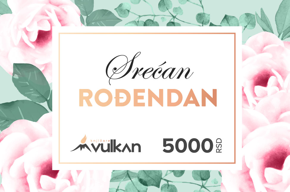 GIFT KARTICA / VAUČER Srećan rođendan Ruže 5000 