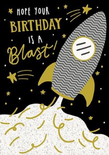 Čestitka  BIRTHDAY BLAST ROCKET 