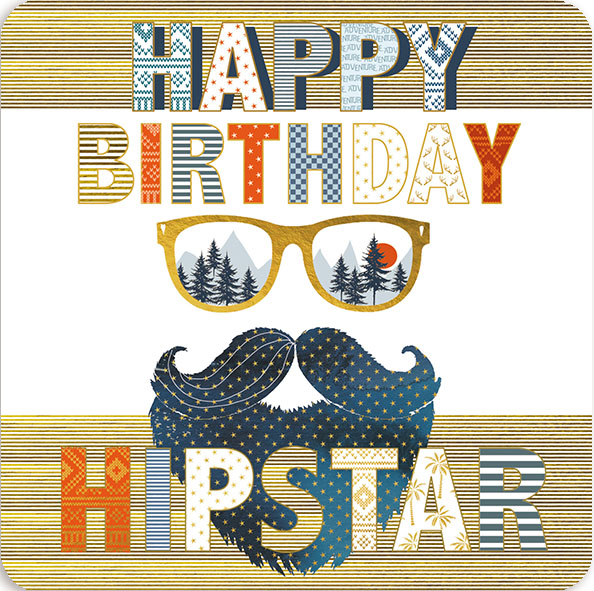 Čestitka HAPPY HIPSTAR 