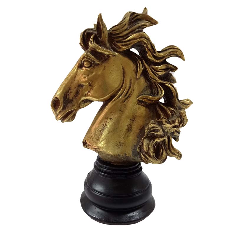 Ukrasna figura zlatni KONJ 