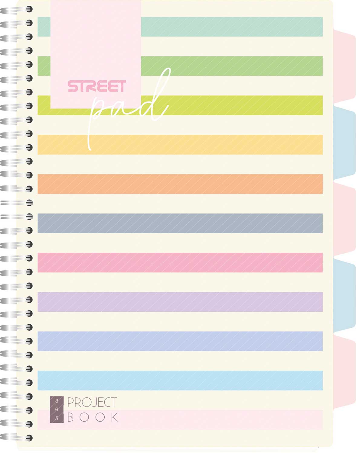 STREET STRIPES sveska A4 linije i PVC pregrade 