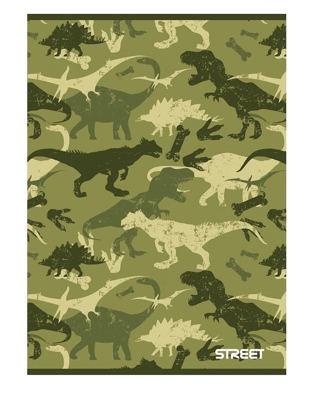 DINOSAURS SVESKA A4/54L/LINIJE SA MARGI 