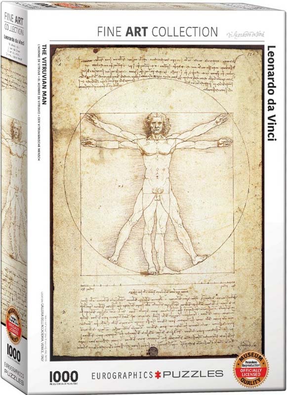 Slagalica DA VINČI -VITRUVIAN MAN - 1000 kom 