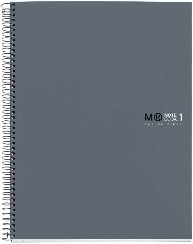 Sveska sa spiralom A5  GRAPHITE (na kvadratiće) 