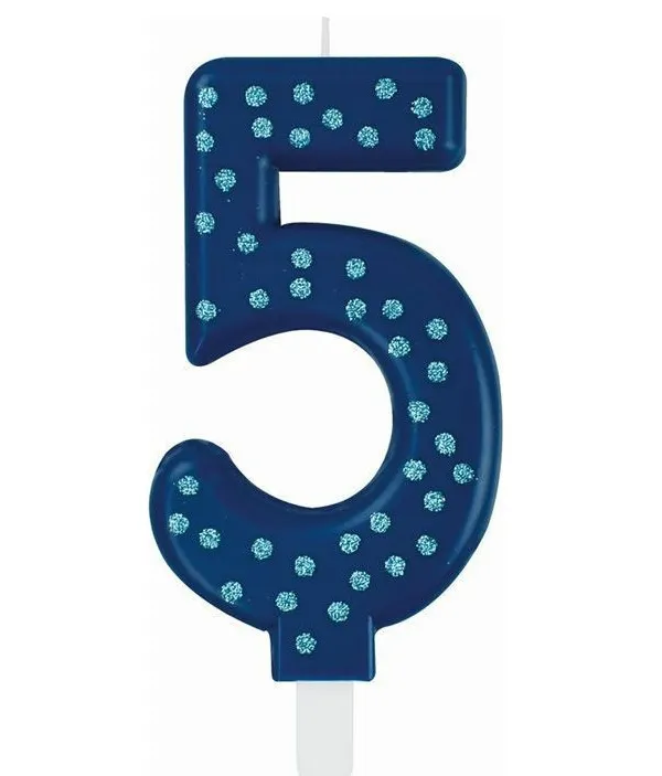 Rođendanska svećica BROJ 5 