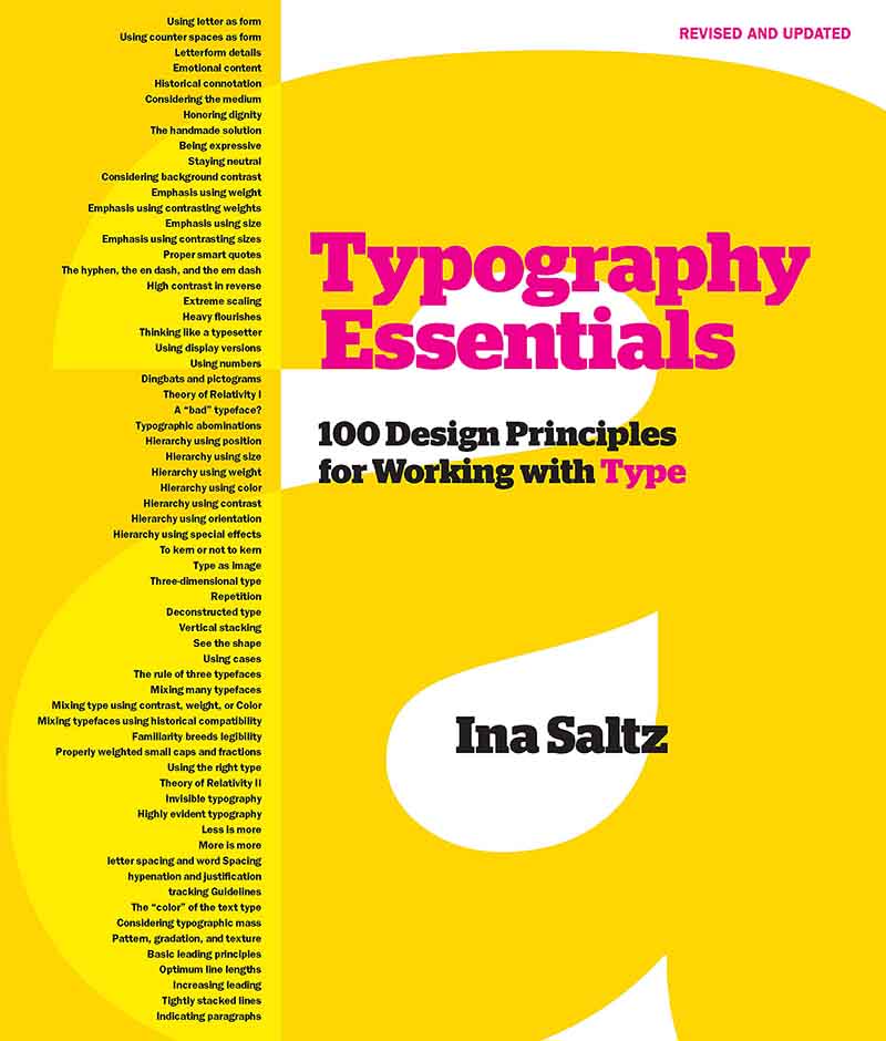 TYPOGRAPHY ESSENTIAL 100 Design Principles for Working with Type 