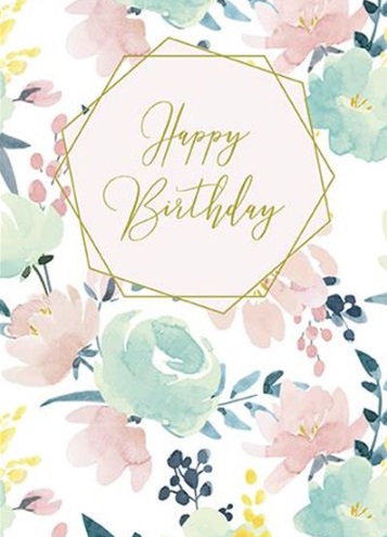 Rođendanska čestitka LOVELY FLORALS 