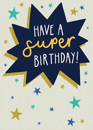 Rođendanska čestitka SUPER BIRTHDAY 