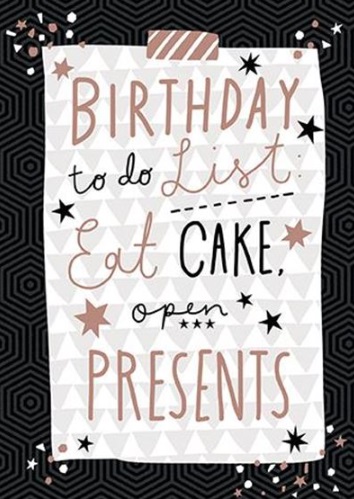 Rođendanska čestitka EAT CAKE OPEN PRESENTS 