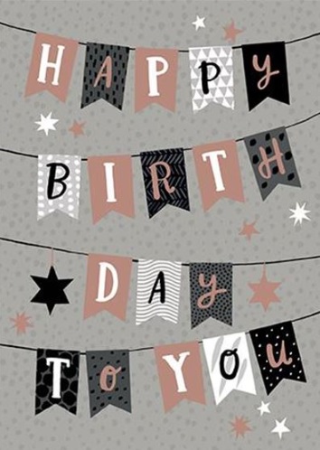 Rođendanska čestitka HAPPY BIRTHDAY BUNTING 