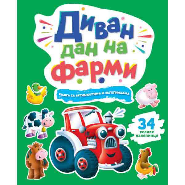 KNJIGA SA AKTIVNOSTIMA I NALEPNICAMA Divan dan na farmi 