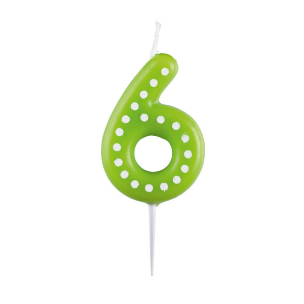 Rođendanska svećica broj 6 