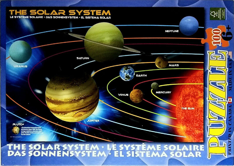 Slagalica SOLARNI SISTEM - 100 delova 