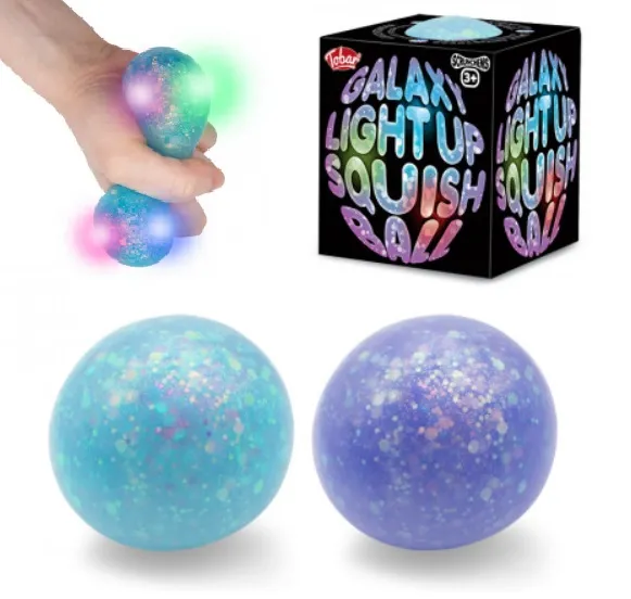 Antistres loptica SCRUNCHEMS - GALAXY LIGHT UP