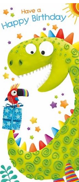Rođendanska čestitka DINOSAUR 