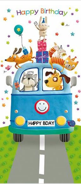 Rođendanska čestitka BIRTHDAY BUS 