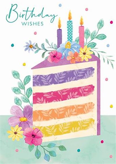 Rođendanska čestitka OMBRE BIRTHDAY CAKE 