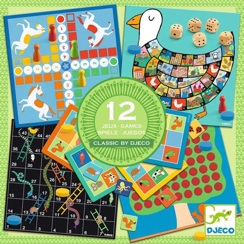 Set 12 klasičnih društvenih igara 