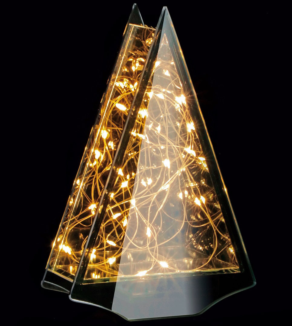 Novogodišnja dekoracija JELKA - 12x12x20cm 