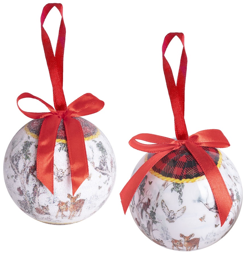 Novogodišnja kugla ŽIVOTINJE - 7,5cm 