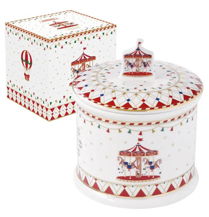 Porcelanska posuda za keks CHRISTMAS WONDERLAND 14x16,5cm 