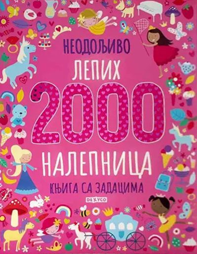 2000 NEODOLJIVO LEPIH NALEPNICA KNJIGA SA ZADACIMA 
