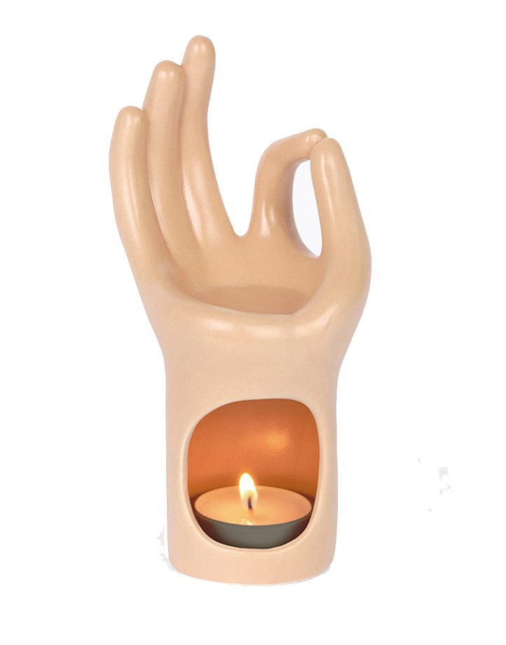 Aroma lampa MEDITATION HAND OM 