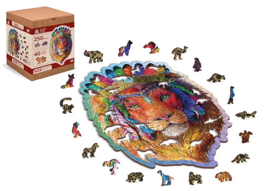 Drvene puzzle MISTIČNI LAV (L) 