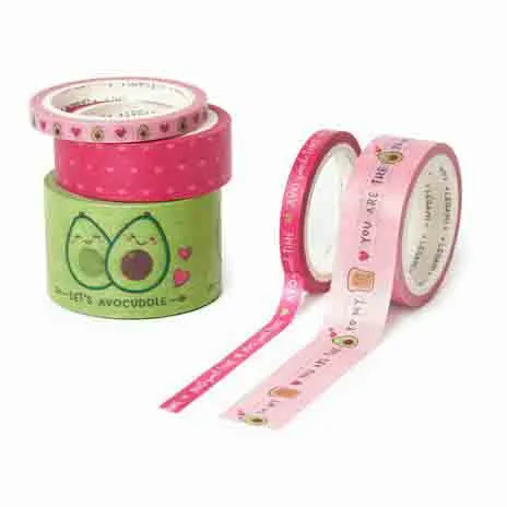 Set pet dekorativnih traka AVOKADO 