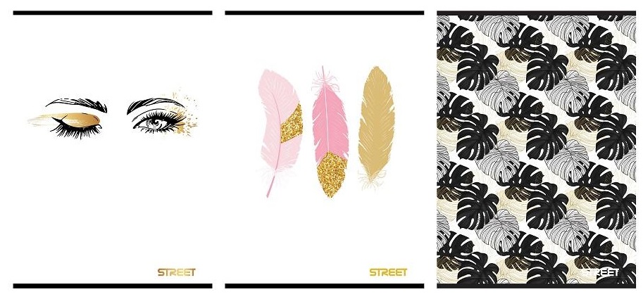 BLACK GOLD SVESKA A5 54L linija margina 