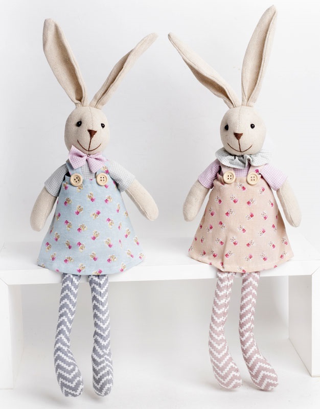 Uskršnja figura ZEČICA RETRO - 45cm / DVE VRSTE 