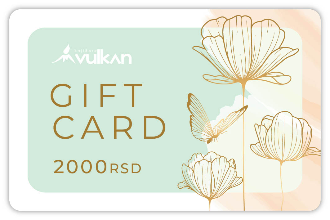 GIFT KARTICA / VAUČER mint leptir i cveće 2000 