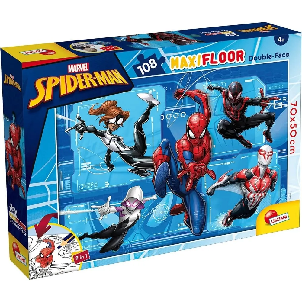 Puzzle za decu MARVEL SPAJDERMEN 108kom 2U1 SLOZI I OBOJI - LISCIANI ...