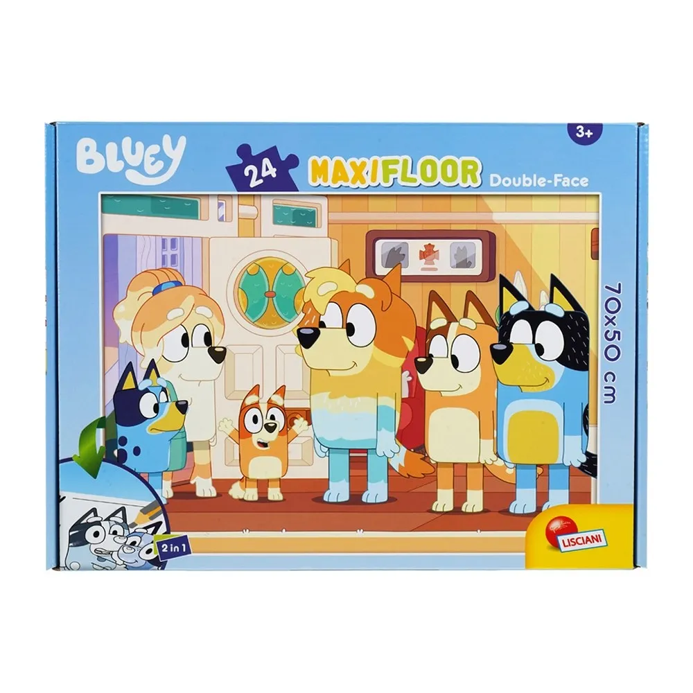 Puzzle za decu BLUEY 24kom 2U1 SLOZI I OBOJI - LISCIANI - | Knjižare Vulkan