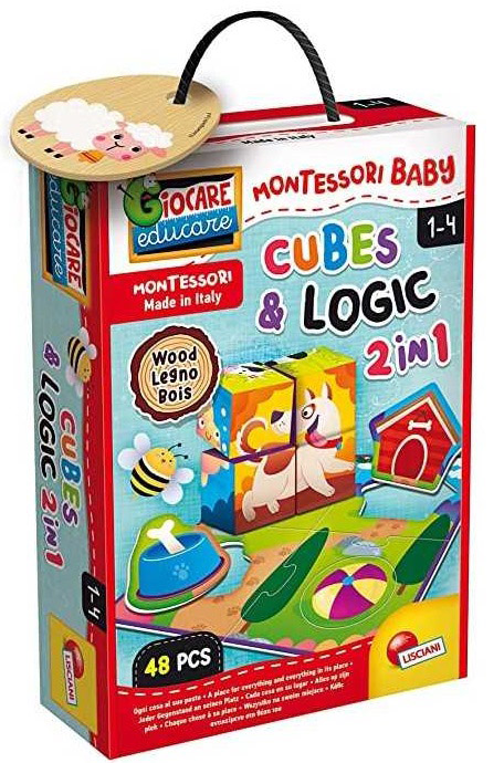 MONTESORI edukativna igračka CUBES AND LOGIC - LISCIANI 
