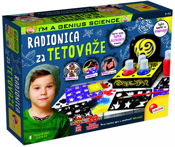 Edukativni set RADIONICA ZA TETOVAŽE - LISCIANI 