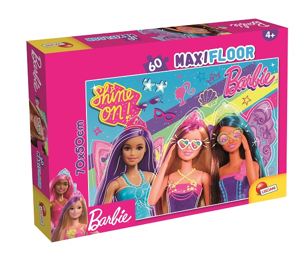 Puzzle za decu BARBIE 60kom 2U1 SLOŽI I OBOJI - LISCIANI 
