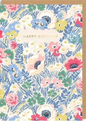 Rođendanska čestitka HAPPY BIRTHDAY - MEADOW FLORAL 